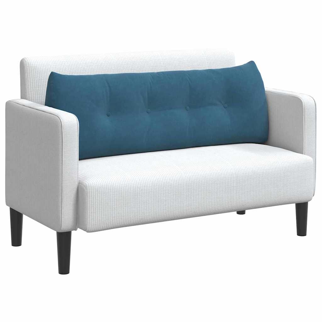 Vidaxl rugkussen blauw 140 x 24 x 50 cm fluweel