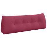 Vidaxl rugkussen wijnrood 140 x 24 x 50 cm fluweel