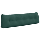 Vidaxl rugkussen donkergroen 160 x 24 x 50 cm fluweel