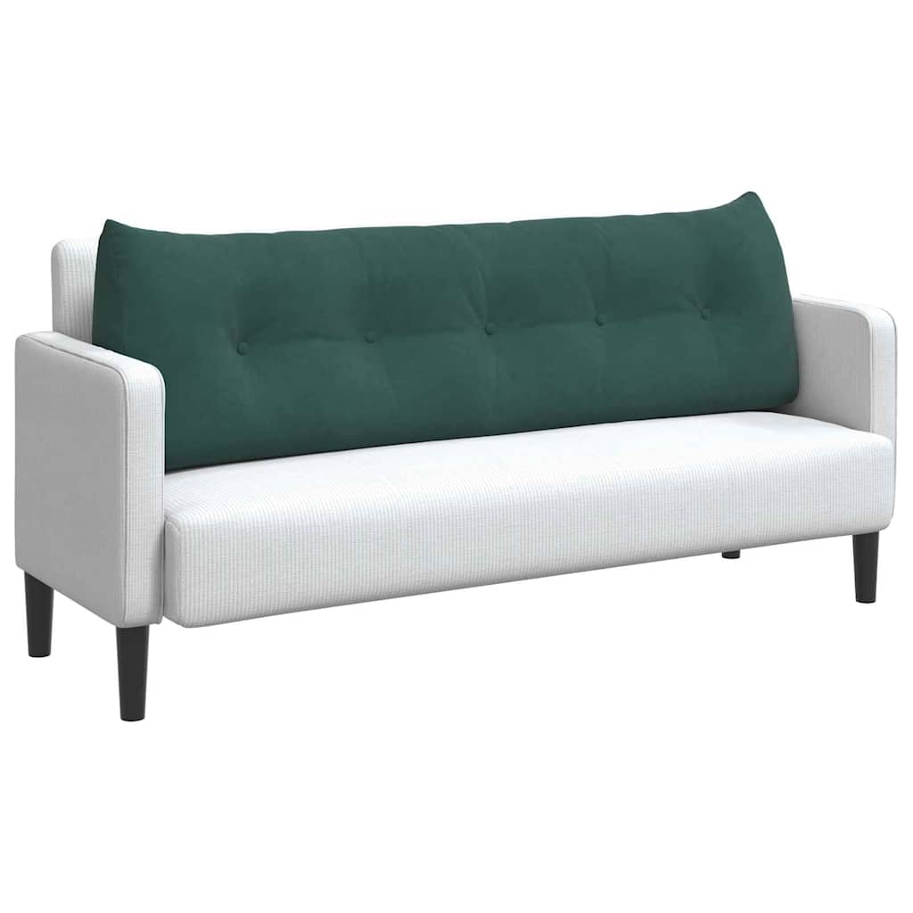 Vidaxl rugkussen donkergroen 160 x 24 x 50 cm fluweel