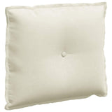 Vidaxl rugkussen crème 60 x 50 cm cordstof