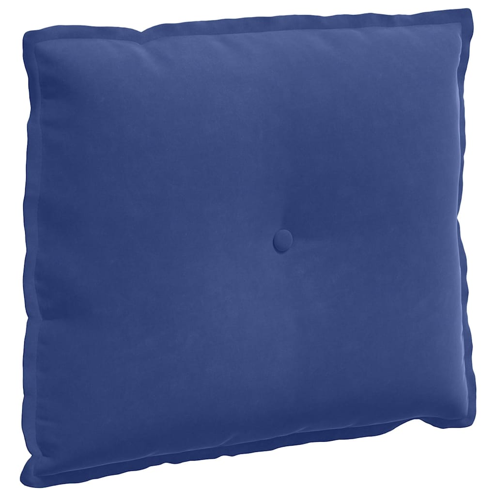 Vidaxl rugkussen politieblauw 60 x 50 cm cordstof