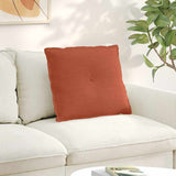 Vidaxl rugkussen rood-oranje 60 x 50 cm cordstof