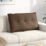 Vidaxl rugkussen bruin 80 x 19 x 50 cm stof