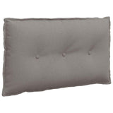 Vidaxl rugkussen taupe 80 x 19 x 50 cm stof