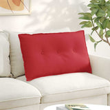 Vidaxl rugkussen rood 80 x 19 x 50 cm stof