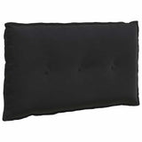 Vidaxl rugkussen zwart 80 x 50 cm cordstof