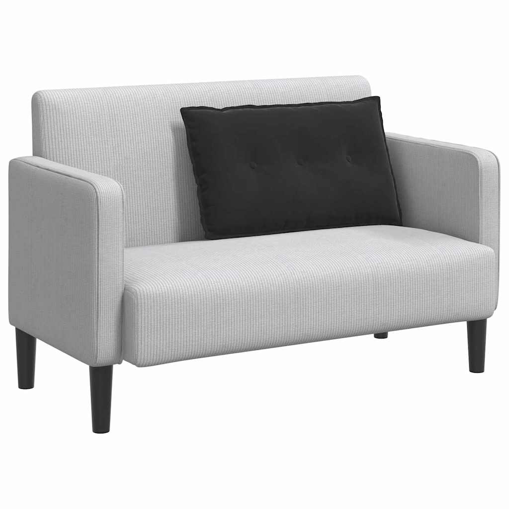 Vidaxl rugkussen zwart 80 x 50 cm cordstof