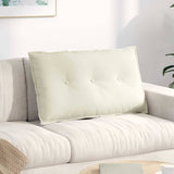 Vidaxl rugkussen crème 80 x 50 cm cordstof