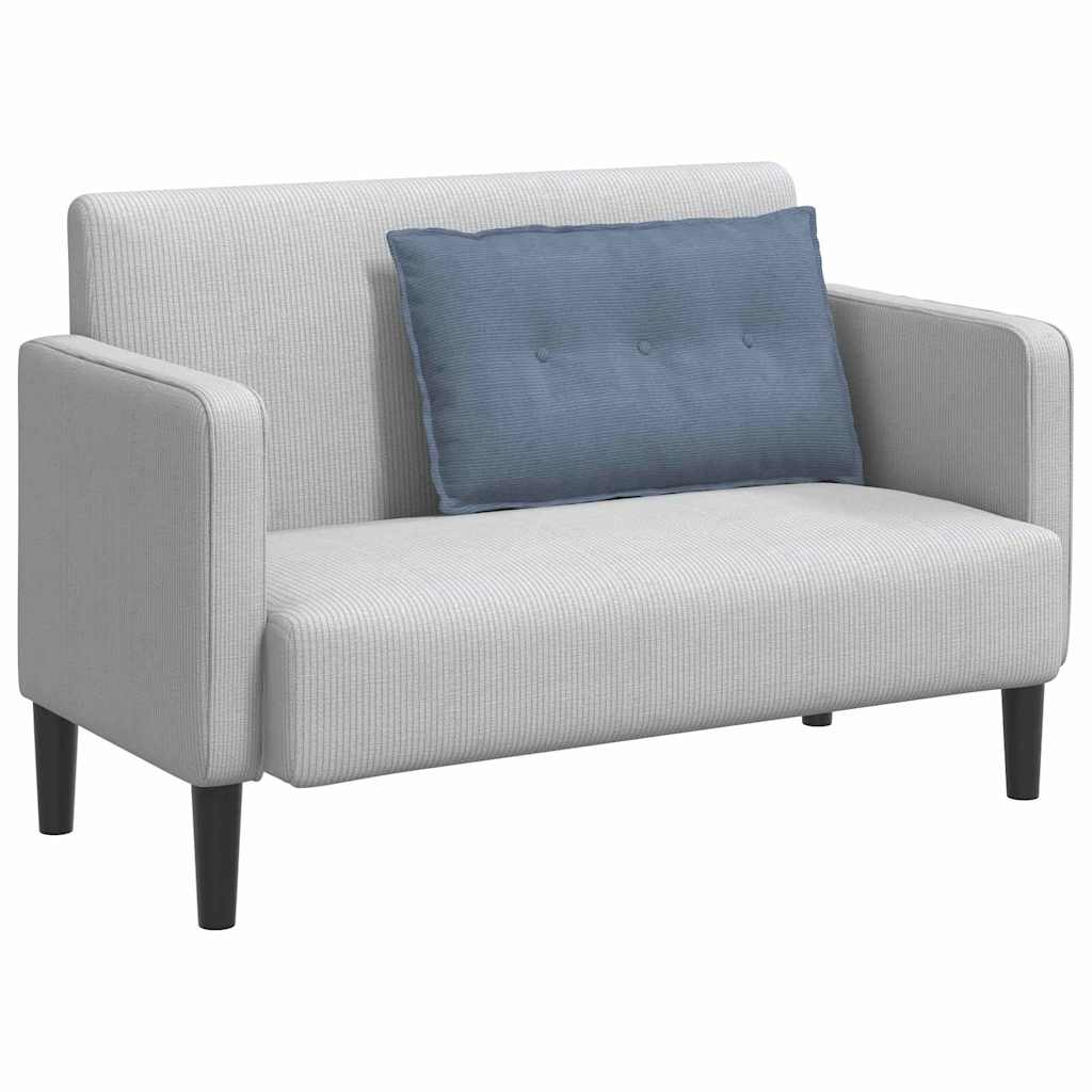 Vidaxl rugkussen blauw 80 x 50 cm cordstof