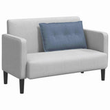 Vidaxl rugkussen blauw 80 x 50 cm cordstof