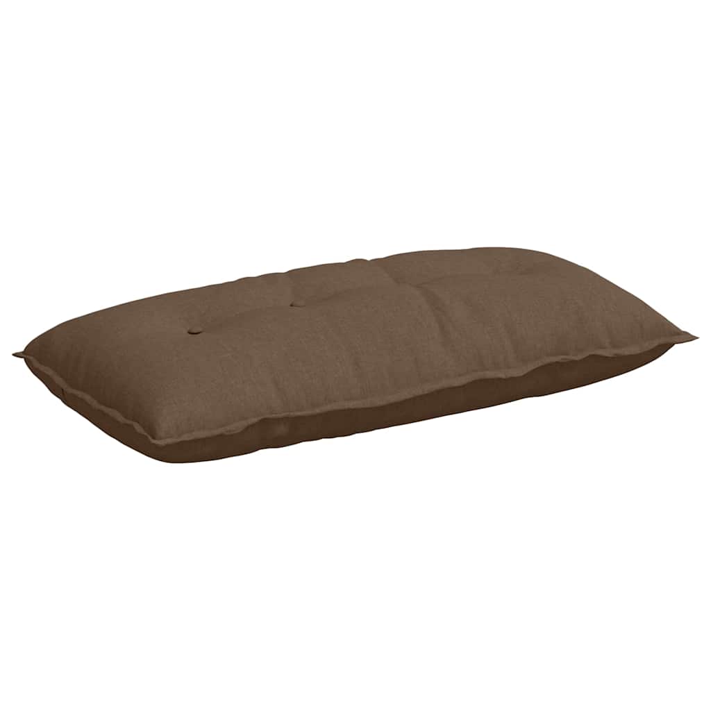 Vidaxl rugkussen bruin 100 x 19 x 50 cm stof
