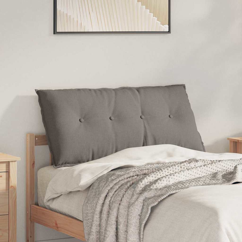 Vidaxl rugkussen taupe 100 x 19 x 50 cm stof