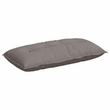 Vidaxl rugkussen taupe 100 x 19 x 50 cm stof