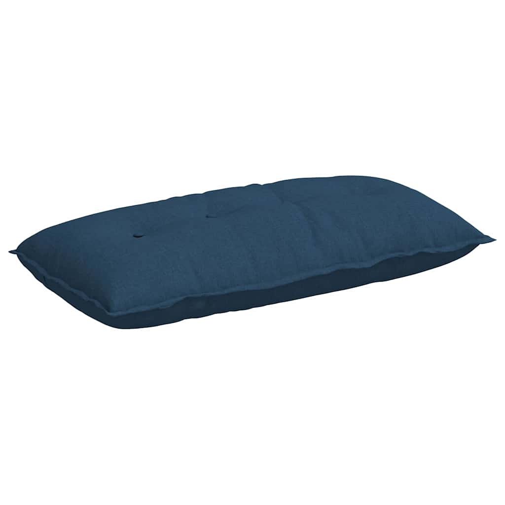 Vidaxl rugkussen blauw 100 x 19 x 50 cm stof