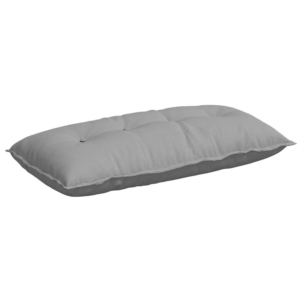 Vidaxl rugkussen wolkengrijs 100 x 19 x 50 cm stof