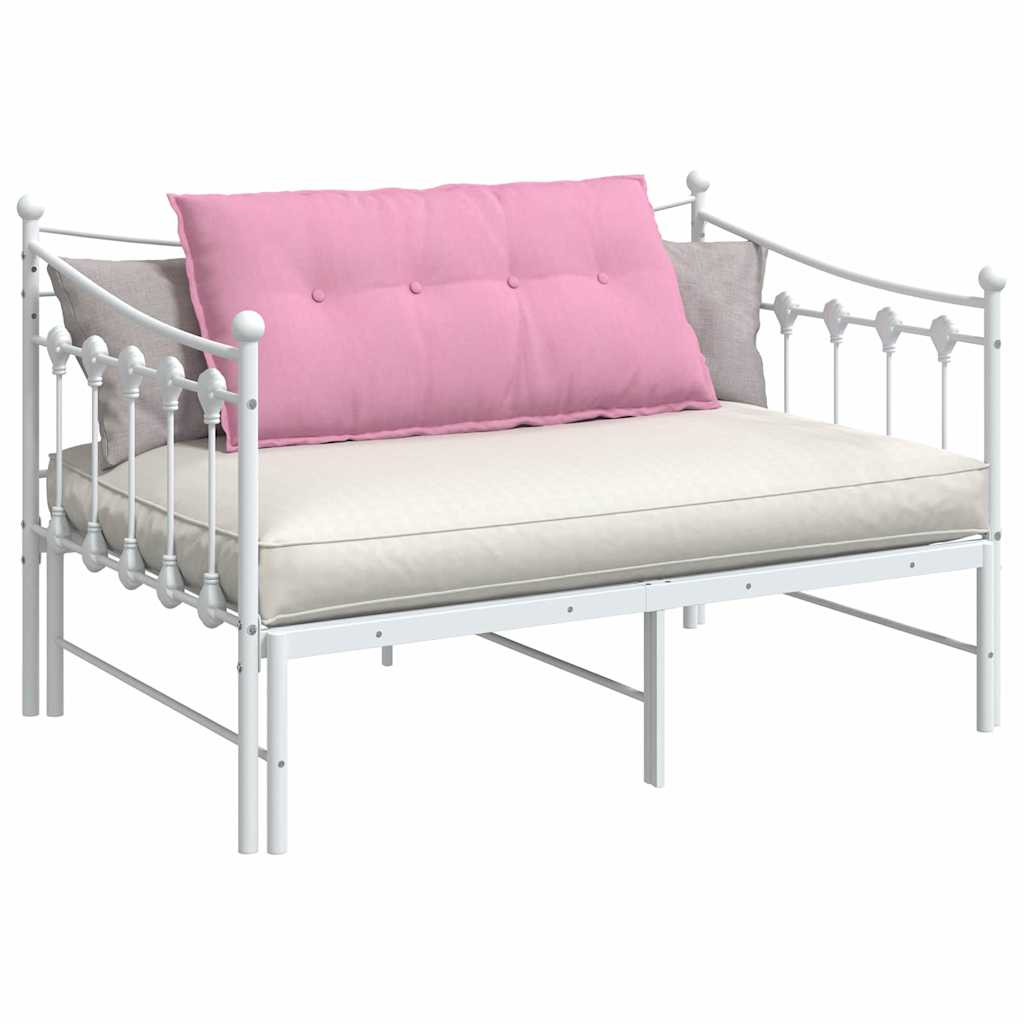 Vidaxl rugkussen roze 100 x 19 x 50 cm stof