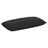 Vidaxl rugkussen zwart 100 x 50 cm cordstof