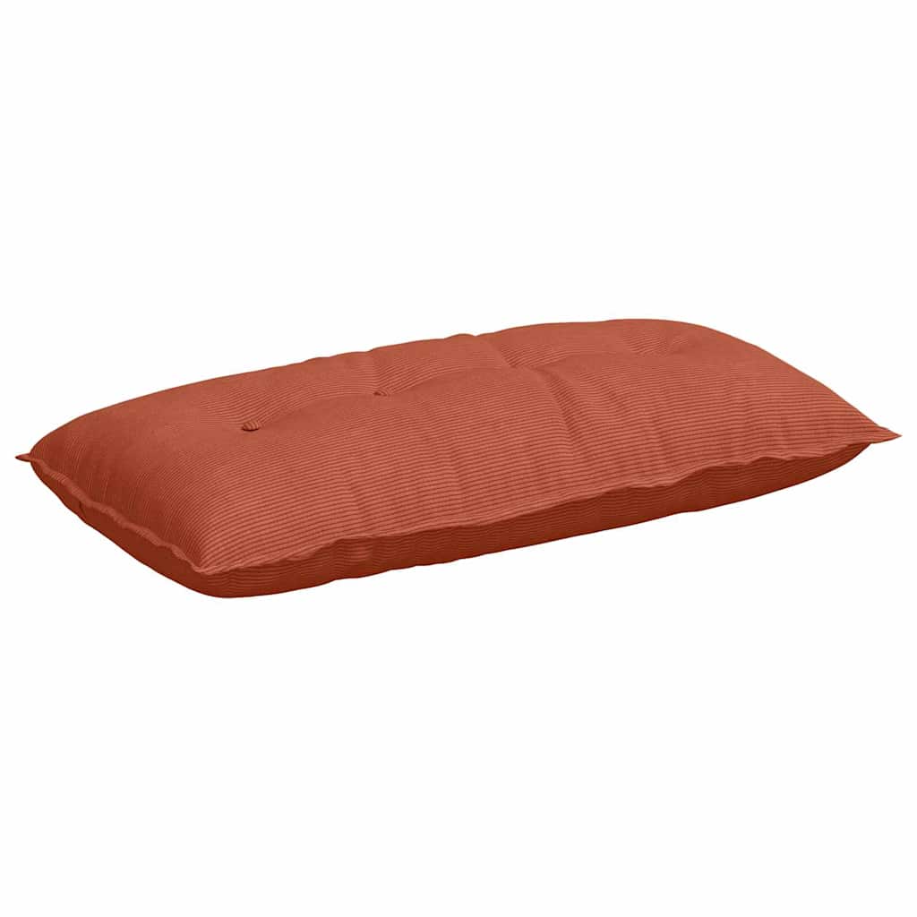 Vidaxl rugkussen rood-oranje 100 x 50 cm cordstof