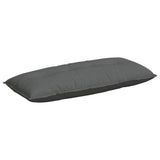 Vidaxl rugkussen donkergrijs 120 x 19 x 50 cm stof