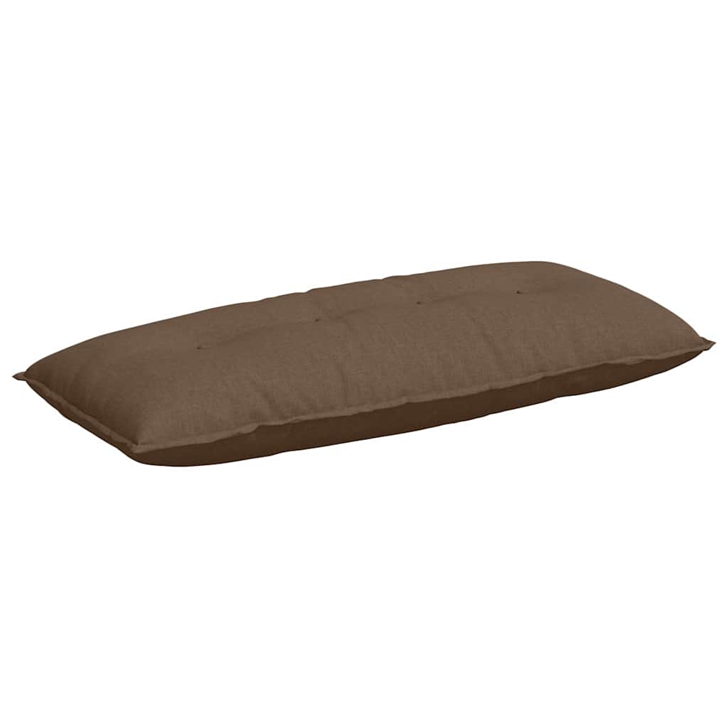 Vidaxl rugkussen bruin 120 x 19 x 50 cm stof