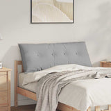 Vidaxl rugkussen wolkengrijs 120 x 19 x 50 cm stof
