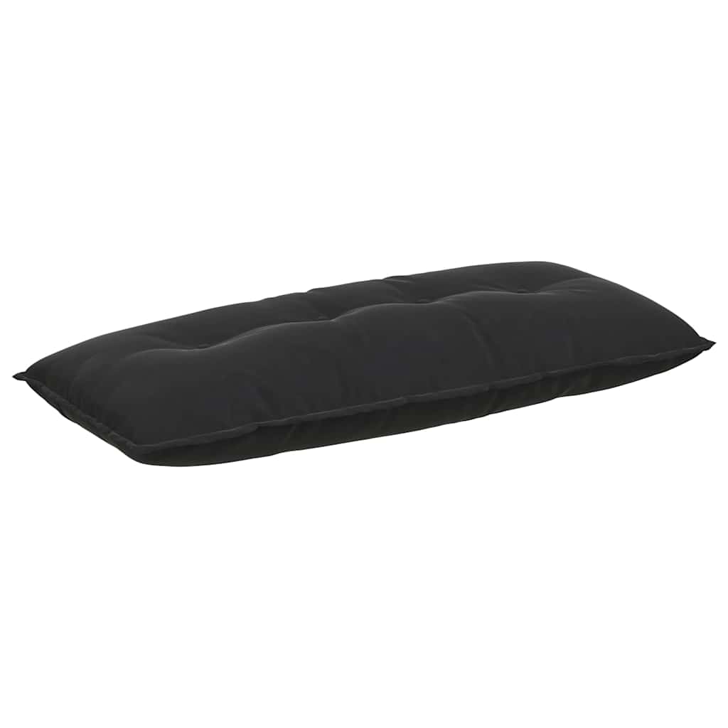 Vidaxl rugkussen zwart 120 x 50 cm cordstof
