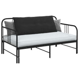 Vidaxl rugkussen zwart 120 x 50 cm cordstof