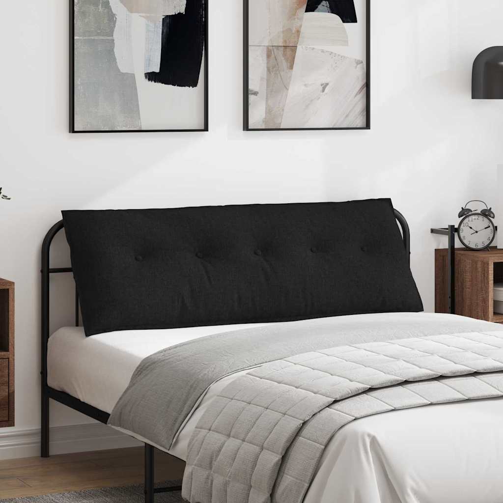 Vidaxl rugkussen zwart 140 x 19 x 50 cm stof
