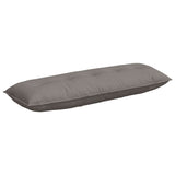 Vidaxl rugkussen taupe 140 x 19 x 50 cm stof