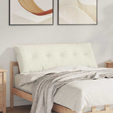 Vidaxl rugkussen crème 140 x 50 cm cordstof
