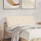 Vidaxl rugkussen beige 140 x 50 cm microvezel stof