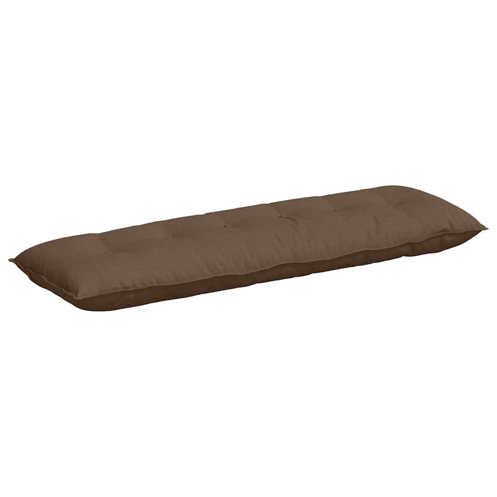 Vidaxl rugkussen bruin 160 x 19 x 50 cm stof