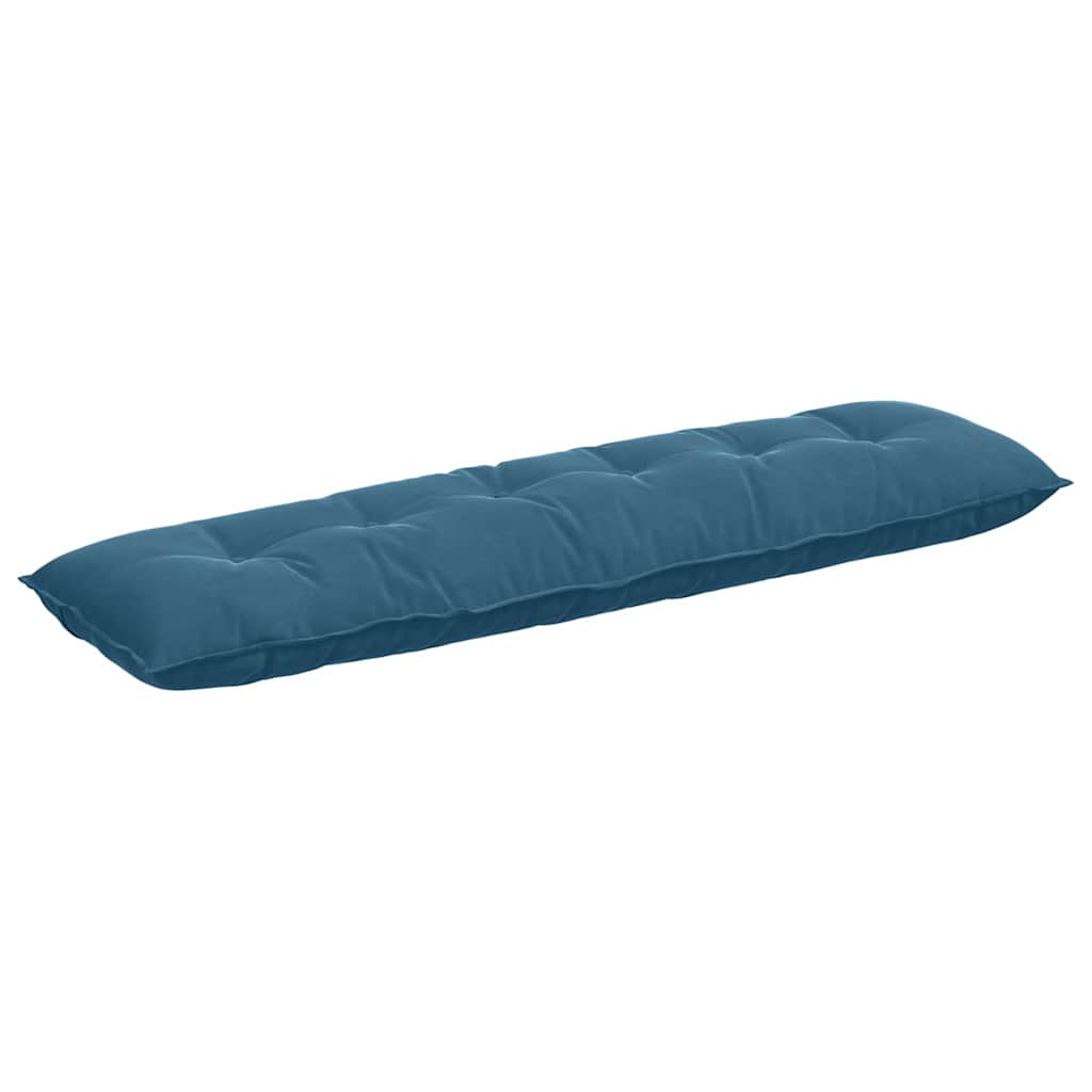 Vidaxl rugkussen blauw 180 x 50 cm cordstof