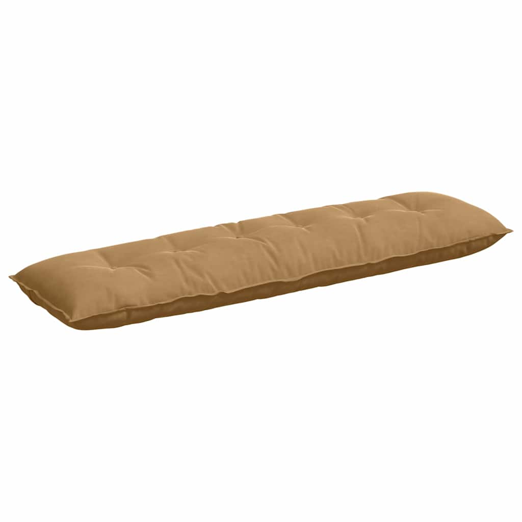 Vidaxl rugkussen bruin 180 x 50 cm cordstof