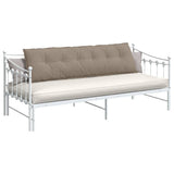 Vidaxl rugkussen taupe 180 x 50 cm microvezel stof