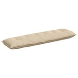Vidaxl rugkussen crème 180 x 50 cm microvezel stof