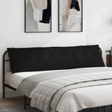 Vidaxl rugkussen zwart 200 x 19 x 50 cm stof