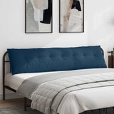 Vidaxl rugkussen blauw 200 x 19 x 50 cm stof
