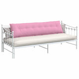 Vidaxl rugkussen roze 200 x 19 x 50 cm stof