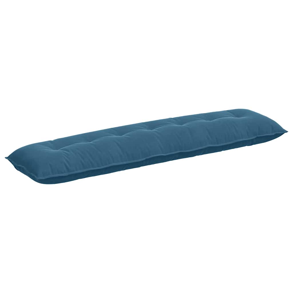 Vidaxl rugkussen blauw 200 x 50 cm cordstof