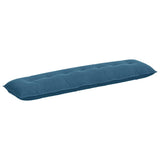 Vidaxl rugkussen blauw 200 x 50 cm cordstof