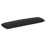 Vidaxl rugkussen zwart 200 x 50 cm cordstof