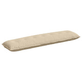 Vidaxl rugkussen crème 200 x 50 cm microvezel stof
