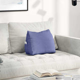 Vidaxl rugkussen jeans blauw 45 x 20 x 35 cm stof