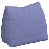 Vidaxl rugkussen jeans blauw 45 x 20 x 35 cm stof