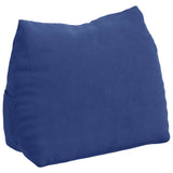 Vidaxl rugkussen politieblauw 45 x 20 x 35 cm cordstof