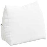 Vidaxl rugkussen wit 60 x 20 x 50 cm stof