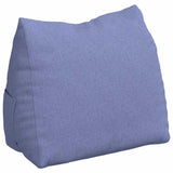 Vidaxl rugkussen jeans blauw 60 x 20 x 50 cm stof
