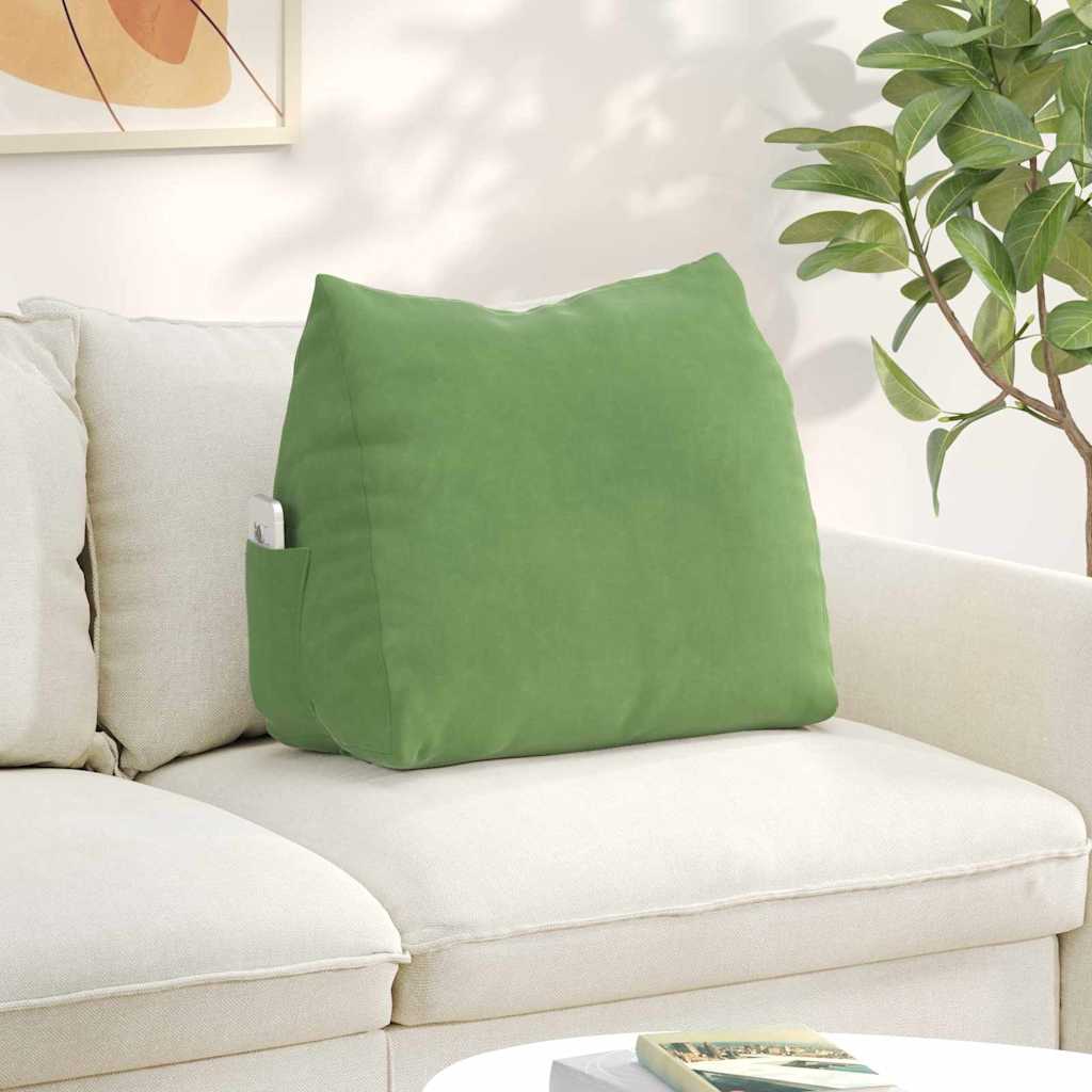 Vidaxl rugkussen lichtgroen 60 x 20 x 50 cm cordstof